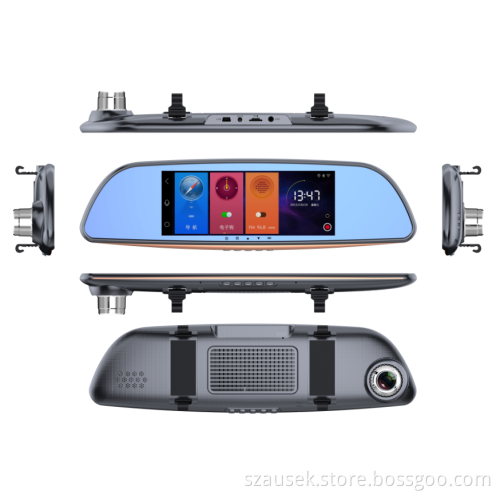 2017 Excellent Design mirror car camera rearview dual lens rearview mirror manual car camera hd dvr ak q370